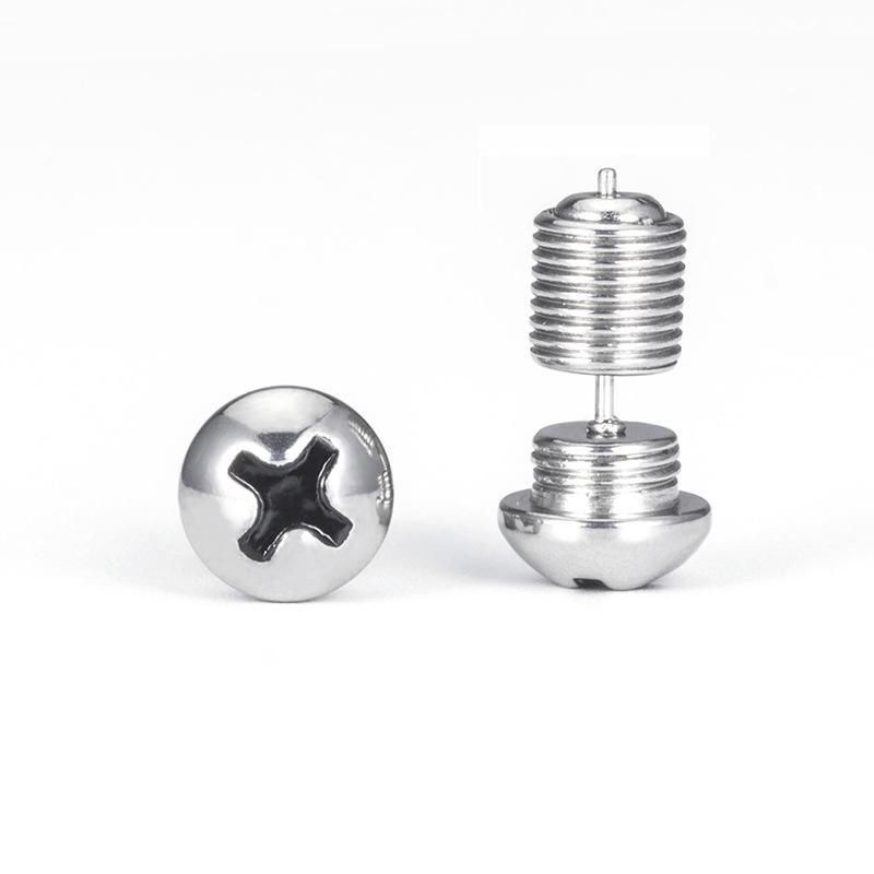 Trendy Hexagonal Phillips Screw Stud Earrings for Men and Women, Titanium Steel Fashion Jewelry
Trendy Hexagonal Phillips Screw Stud Earrings for Men and Women, Titanium Steel Fashion Jewelry