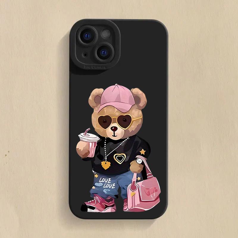 Cute Bear Silicone Phone Case For iPhone 17 16 15 14 13 12 11 Pro Max 17 Air 16E XS X XR 7 8 15 14 Plus Shockproof Soft Cover iPhone 15 Pro Max
Cute Bear Silicone Phone Case For iPhone 17 16 15 14 13 12 11 Pro Max 17 Air 16E XS X XR 7 8 15 14 Plus Shockproof Soft Cover iPhone 15 Pro Max