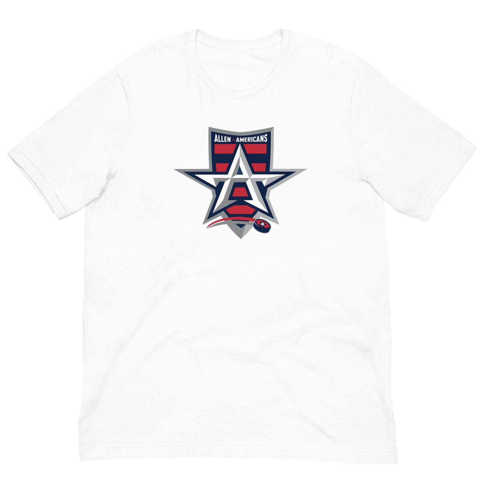 Allen Texas Americans Hockey Team Unisex T-Shirt Mens Womens Tees Top S
Allen Texas Americans Hockey Team Unisex T-Shirt Mens Womens Tees Top S