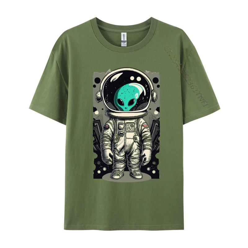 Men Short Sleeve Alien In A Space Suit Tshirts UFO Astronaut Printing Tops Tees Fashionable Unique Crewneck TeeShirts 4XL
Men Short Sleeve Alien In A Space Suit Tshirts UFO Astronaut Printing Tops Tees Fashionable Unique Crewneck TeeShirts 4XL
