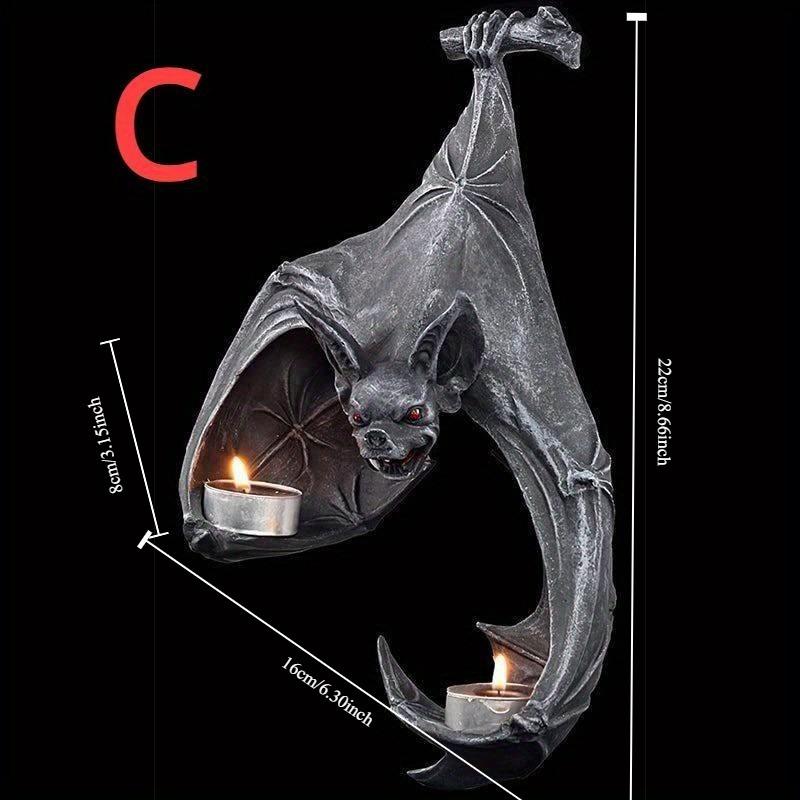 Подсвечник для чайной свечи в виде летучей мыши, подсвечник на Хэллоуин, статуя летучей мыши, садовый подвесной подсвечник, украшение для дома в саду на Хэллоуин, 3 стиля, 1 шт. чёрный
Подсвечник для чайной свечи в виде летучей мыши, подсвечник на Хэллоуин, статуя летучей мыши, садовый подвесной подсвечник, украшение для дома в саду на Хэллоуин, 3 стиля, 1 шт. чёрный