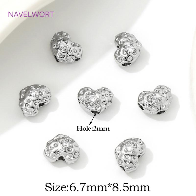 6.7mm*8.5mm Beads Separators 18K Gold Plated Brass Heart Spacer Beads For Jewelry Accessories DIY Bracelets Making Supplies 2 pieces
6.7mm*8.5mm Beads Separators 18K Gold Plated Brass Heart Spacer Beads For Jewelry Accessories DIY Bracelets Making Supplies 2 pieces