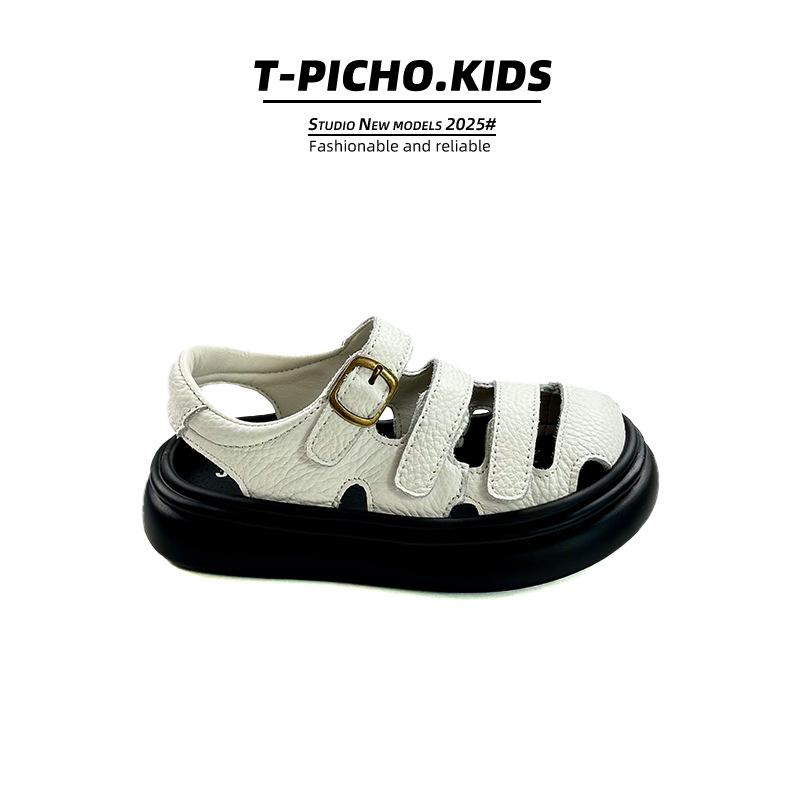 Cowhide version~ Children s bag head hollow sandals 2025 summer new boys shoes Korean version of girls versatile beach shoes 37 yards, inner length 23.2cm
Cowhide version~ Children s bag head hollow sandals 2025 summer new boys shoes Korean version of girls versatile beach shoes 37 yards, inner length 23.2cm