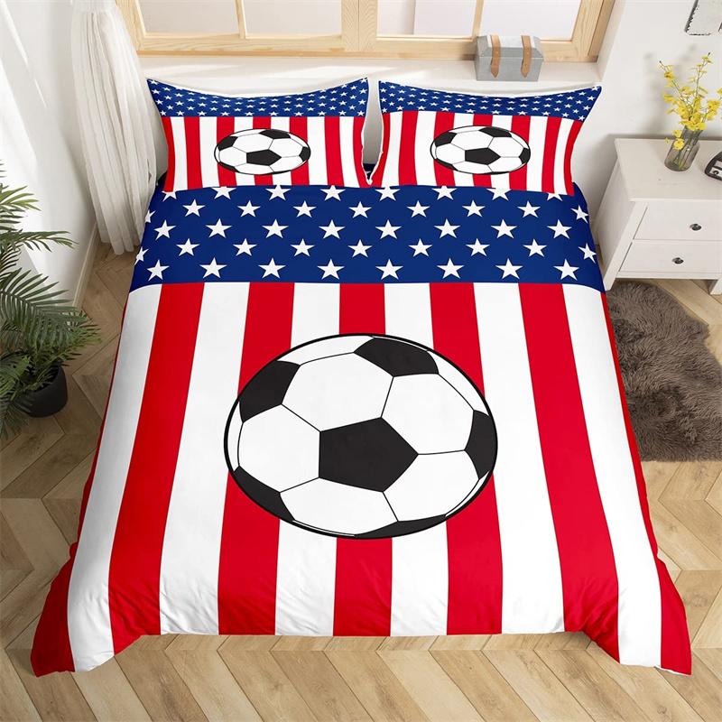 Football Duvet Cover Set Sketch Football Flag Network Team Sports Bedding Set For Boys Teens Twin Comforter Cover Halloween Gift EU Double(200*200cm)3pcs
Football Duvet Cover Set Sketch Football Flag Network Team Sports Bedding Set For Boys Teens Twin Comforter Cover Halloween Gift EU Double(200*200cm)3pcs