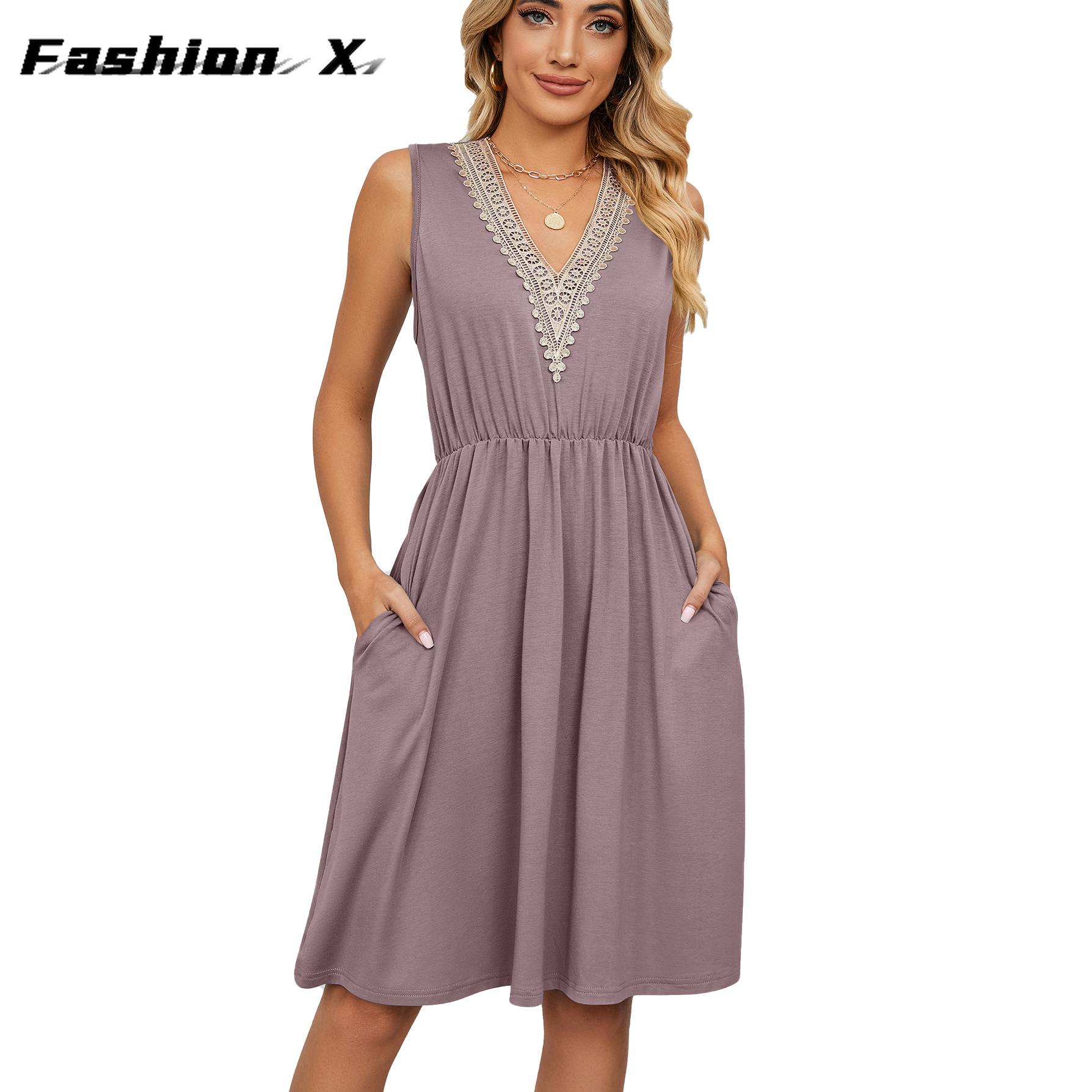 Летнее сплошное кружевное лоскутное платье с v-образным вырезом 2XL
Летнее сплошное кружевное лоскутное платье с v-образным вырезом 2XL