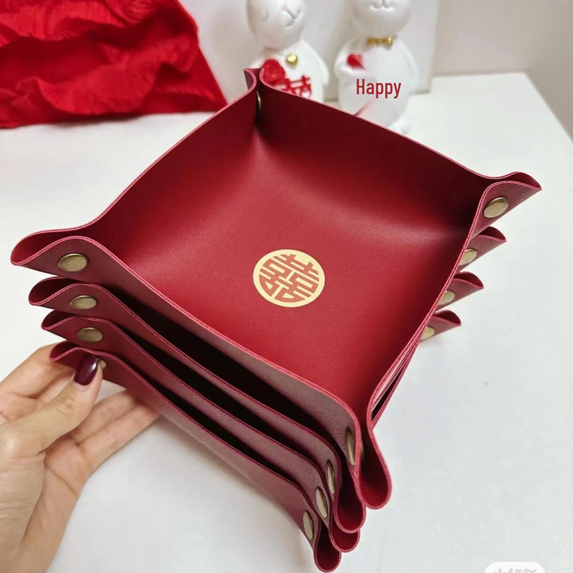 Leather Wedding Candy Box & Bedside Basket for Home Decoration
Leather Wedding Candy Box & Bedside Basket for Home Decoration