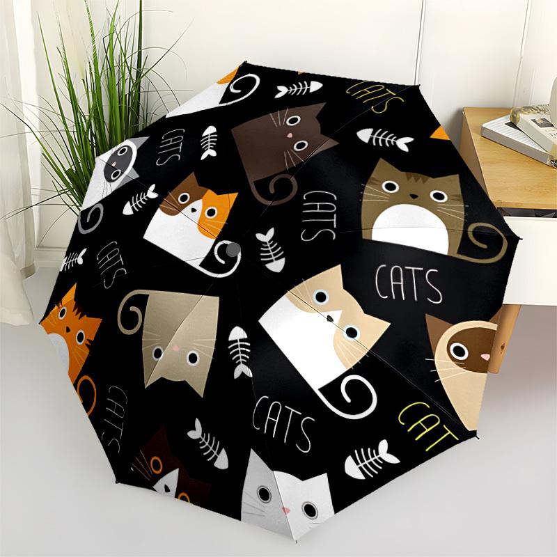 1pc Cat Prints Automatic Opening and Closing Folding Umbrella with 8 Iron Ribs - Portable, Foldable for Travel yy251124084
1pc Cat Prints Automatic Opening and Closing Folding Umbrella with 8 Iron Ribs - Portable, Foldable for Travel yy251124084