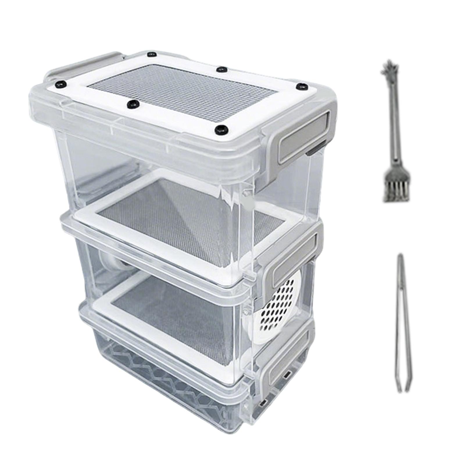 Roach Feeding Box Critter Keeper Pet Breeding Cage,Portable Hatching Container Mealworms Breeding Box for Raising Mealworms
Roach Feeding Box Critter Keeper Pet Breeding Cage,Portable Hatching Container Mealworms Breeding Box for Raising Mealworms