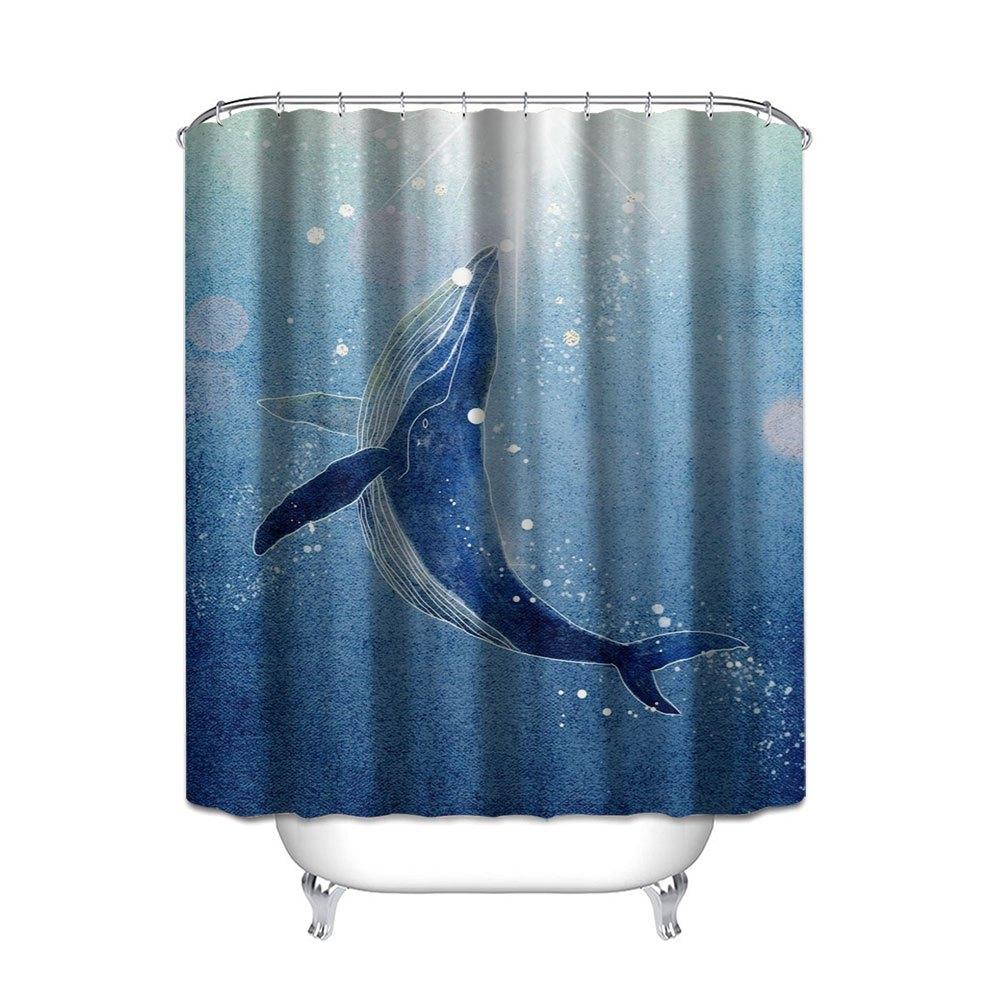 Underwater Whale Winter Bathroom Curtain Digital Printing Polyester Fiber Shower Curtain No Holes Partition Shower Curtain W60H190(CM)-1 Pcs
Underwater Whale Winter Bathroom Curtain Digital Printing Polyester Fiber Shower Curtain No Holes Partition Shower Curtain W60H190(CM)-1 Pcs