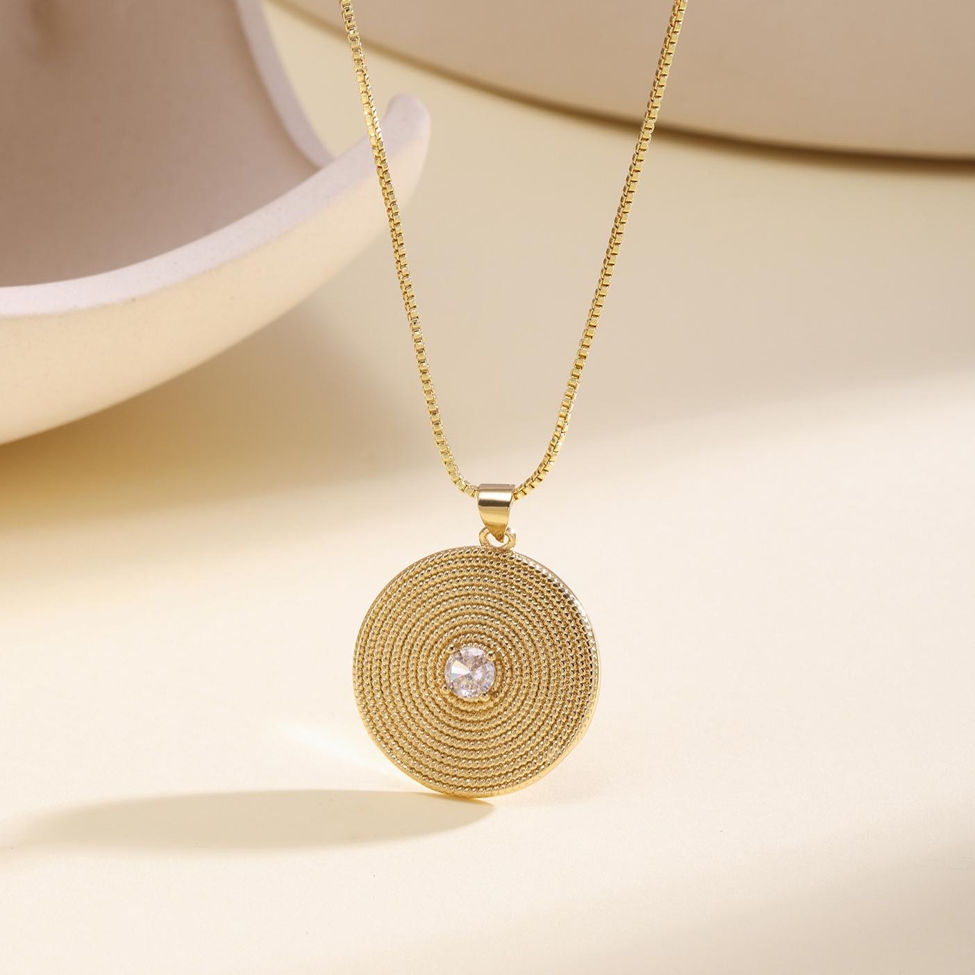Nidin New Retro Round Shape Inlaid Crystal Zircon Irregular Pendant Necklace For Female Male Vintage Moon Star Sun Jewelry Gifts
Nidin New Retro Round Shape Inlaid Crystal Zircon Irregular Pendant Necklace For Female Male Vintage Moon Star Sun Jewelry Gifts