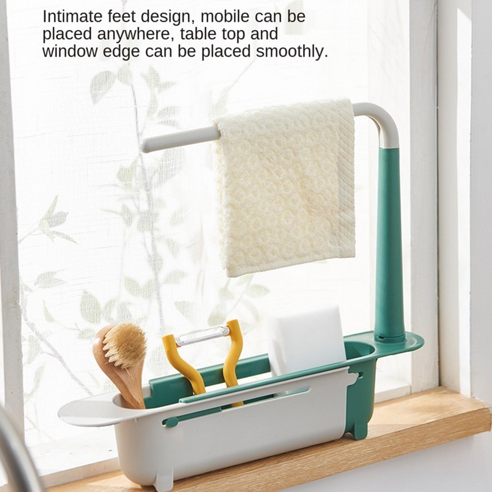 Multifunctional Kitchen Retractable Sink Storage Rack Dishwashing Cloth Sponge Holder Shelf Green
Multifunctional Kitchen Retractable Sink Storage Rack Dishwashing Cloth Sponge Holder Shelf Green