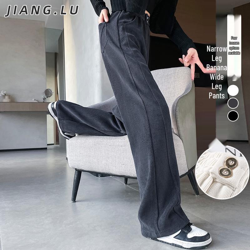 2024 Plus Size Fleece-Lined High Waist Wide Leg Pants for Women - Slimming Casual Autumn Winter Wear 5XL
2024 Plus Size Fleece-Lined High Waist Wide Leg Pants for Women - Slimming Casual Autumn Winter Wear 5XL