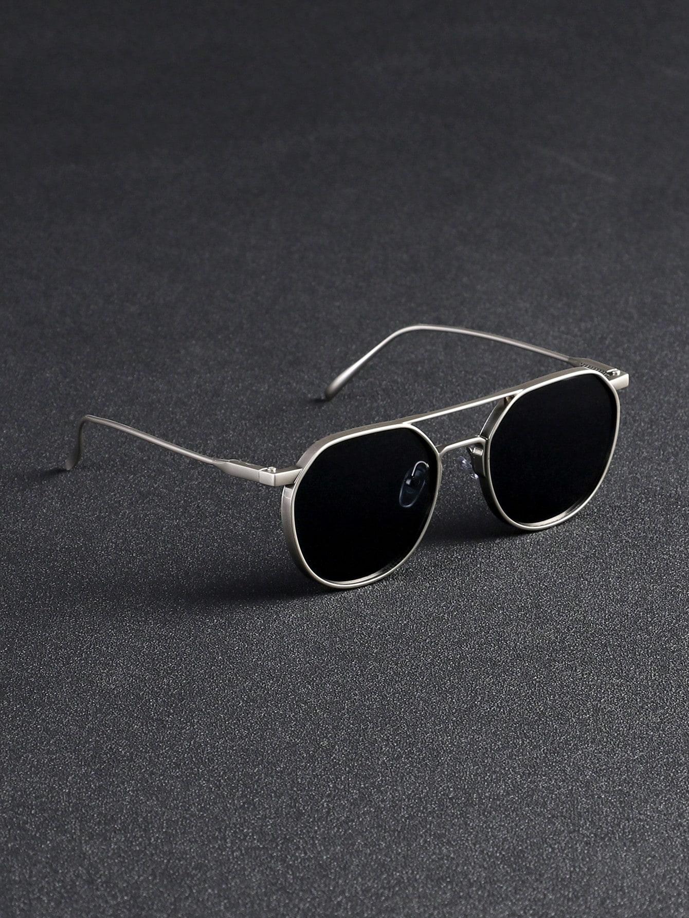 1 pair of men s metal double-bridge retro street fashion glasses suitable for daily commuting, casual wear, and photography чорний
1 pair of men s metal double-bridge retro street fashion glasses suitable for daily commuting, casual wear, and photography чорний