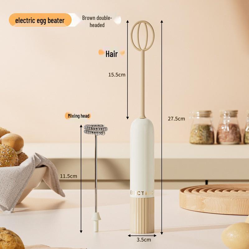 Stainless Steel Electric Milk Frother & Egg Beater for Coffee & Baking Dual Head
Stainless Steel Electric Milk Frother & Egg Beater for Coffee & Baking Dual Head