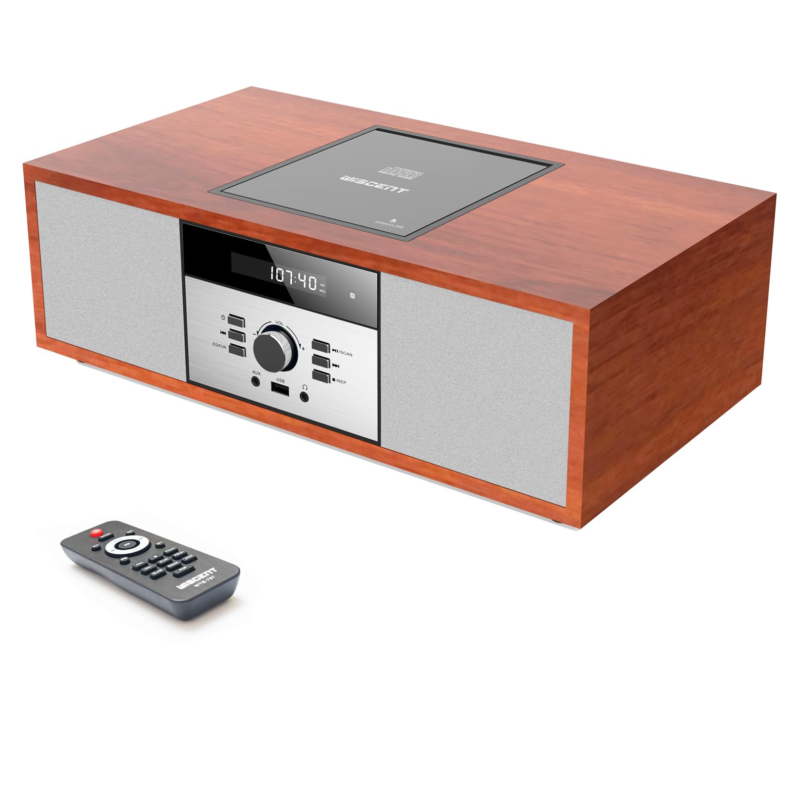 Mini Component CD Player MP3 Style HiFi Stereo System with AUX Headphone and Home Compact ONEBODY System Component/Set Retro/Bluetooth/FM Stereo/USB
Mini Component CD Player MP3 Style HiFi Stereo System with AUX Headphone and Home Compact ONEBODY System Component/Set Retro/Bluetooth/FM Stereo/USB