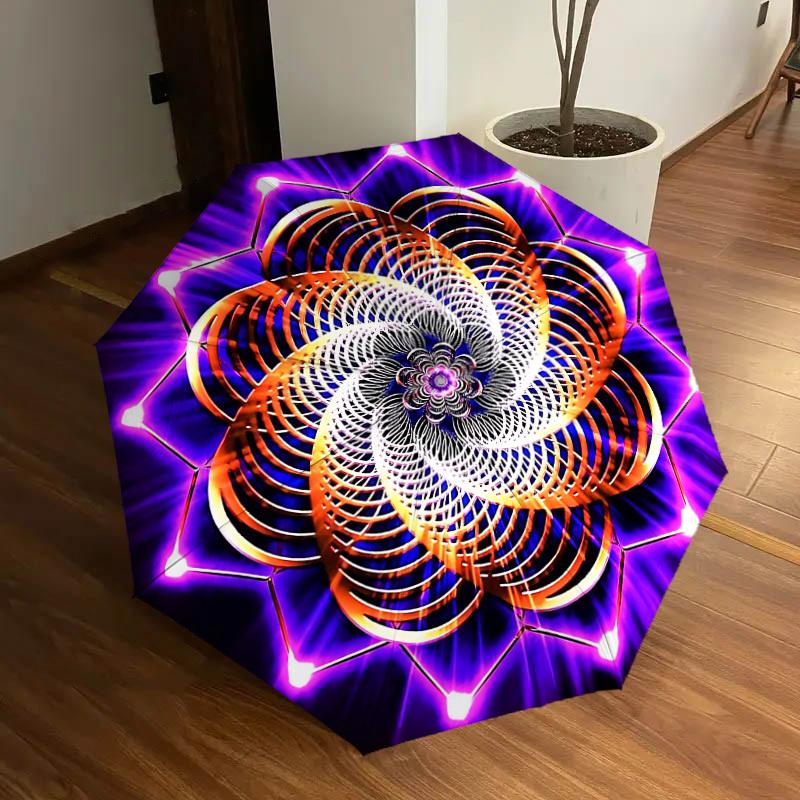 1pc Neon Spiral Mandala Auto Umbrella Durable Iron Frame & Plastic Handle, Gift for Men & Women, Sturdy Construction y250905174
1pc Neon Spiral Mandala Auto Umbrella Durable Iron Frame & Plastic Handle, Gift for Men & Women, Sturdy Construction y250905174