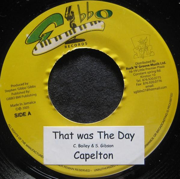7inch Record CAPLETON / RANACO - That Was The Day / Babylon A Fraud NONE Gibbo Records 2005 Jamaica Reggae, Ska & Dub Used
7inch Record CAPLETON / RANACO - That Was The Day / Babylon A Fraud NONE Gibbo Records 2005 Jamaica Reggae, Ska & Dub Used