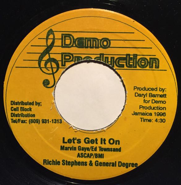 7inch Record RICHIE STEPHENS & GENERAL DEGREE - Let s Get It On DSR1722 Demo Production Jamaica Reggae, Ska & Dub Used
7inch Record RICHIE STEPHENS & GENERAL DEGREE - Let s Get It On DSR1722 Demo Production Jamaica Reggae, Ska & Dub Used