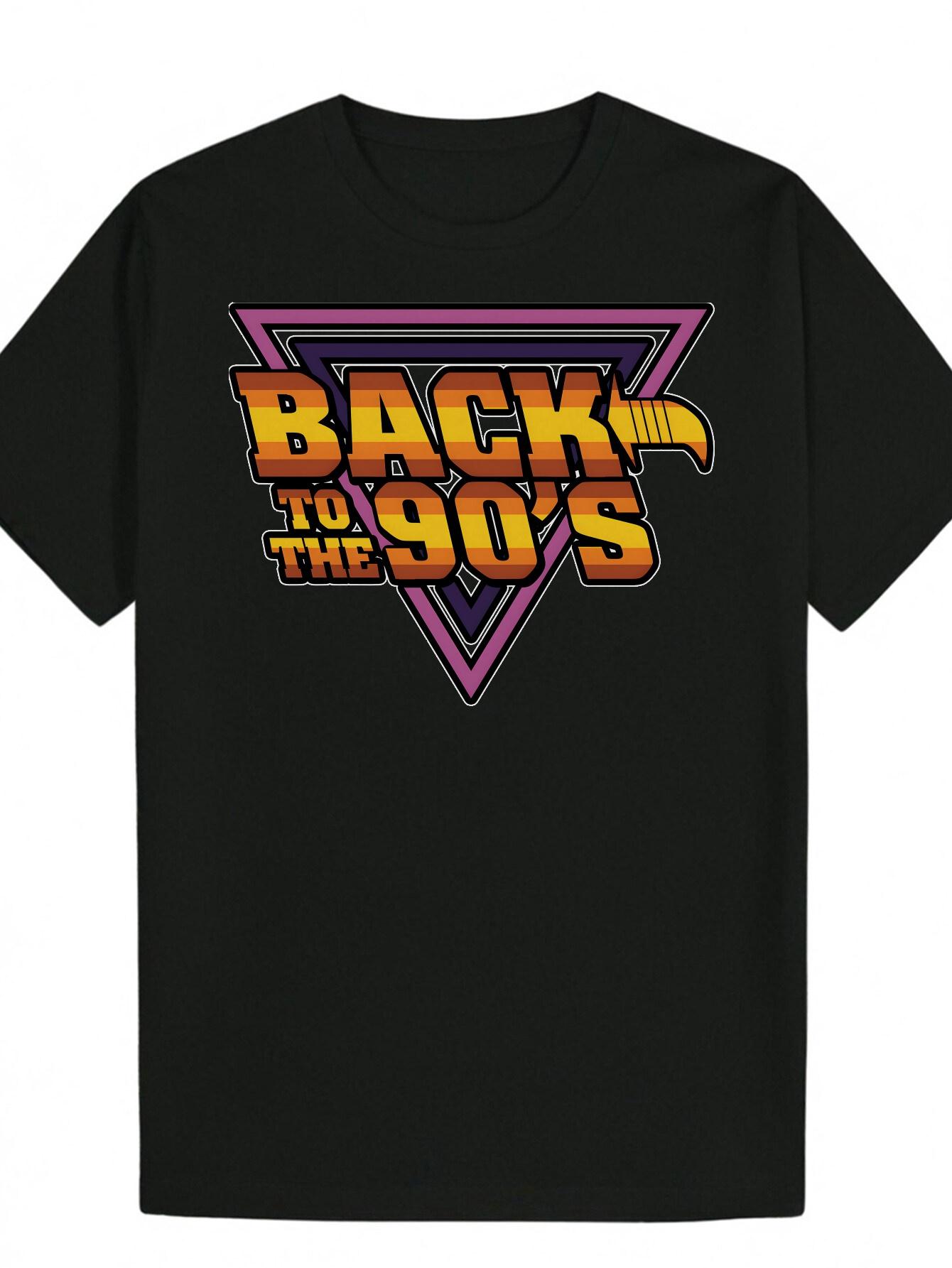 Retro 90 S Graphic T-shirt - Black Casual Polyester Tee with Bold Back to the 90 s Design L
Retro 90 S Graphic T-shirt - Black Casual Polyester Tee with Bold Back to the 90 s Design L