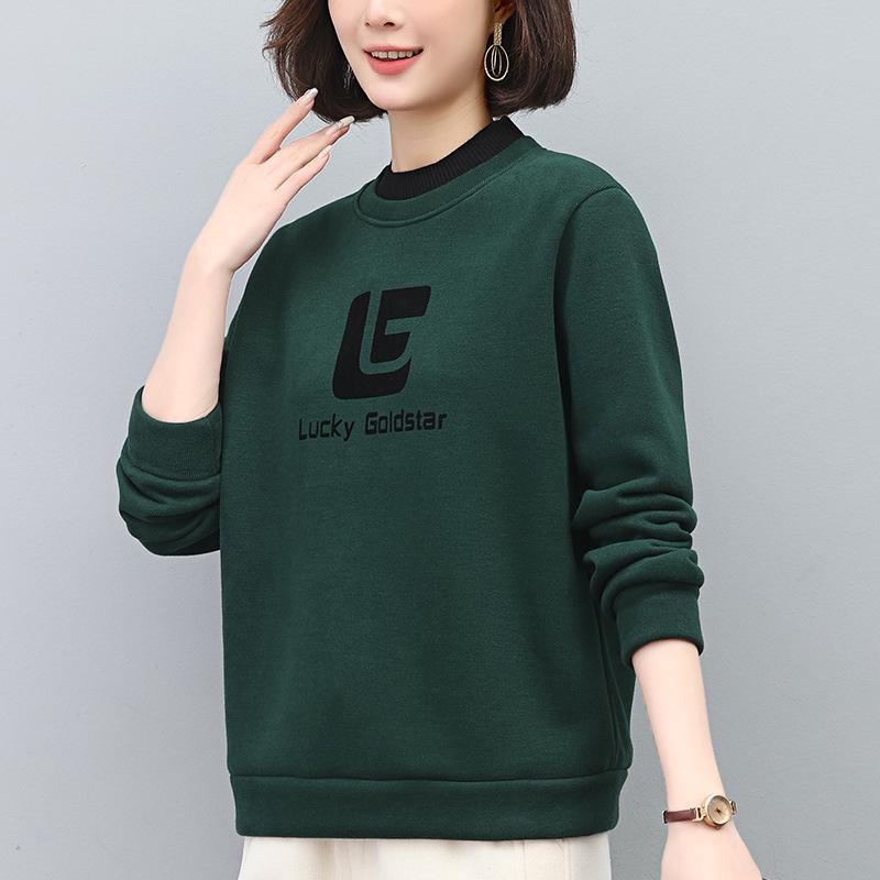 2024 Women s Early Autumn Fleece-Lined Sweatshirt: Semi-High Neck, Fake Two-Piece, Fashionable Middle-Aged Style Top M (Up to 108 jin) чорний
2024 Women s Early Autumn Fleece-Lined Sweatshirt: Semi-High Neck, Fake Two-Piece, Fashionable Middle-Aged Style Top M (Up to 108 jin) чорний