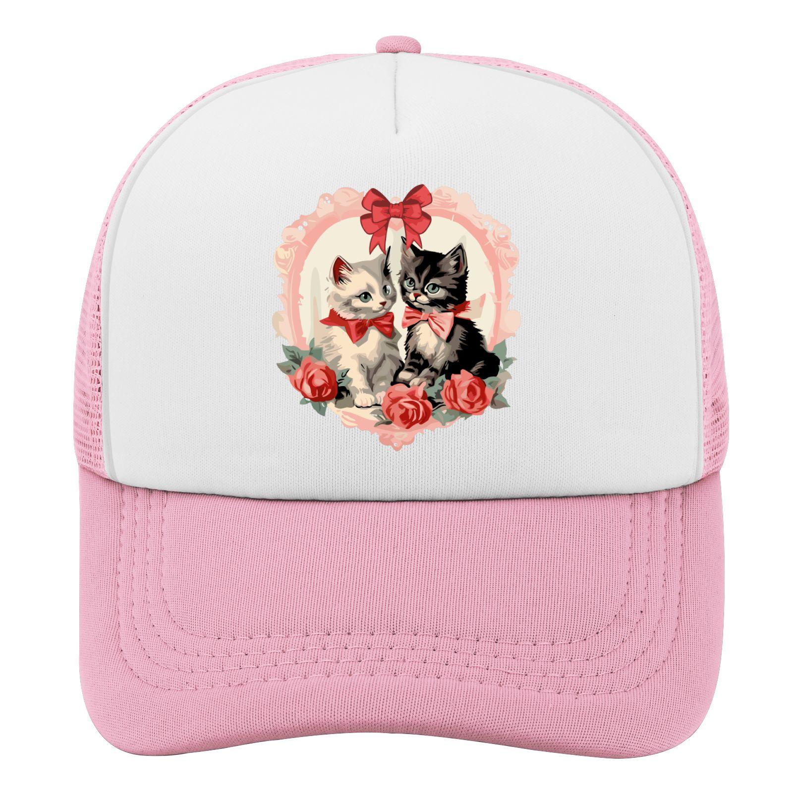 Cute Kittens Valentines Day Trucker Hat Polyester Mesh Adjustable Cap Casual Outdoor One Size
Cute Kittens Valentines Day Trucker Hat Polyester Mesh Adjustable Cap Casual Outdoor One Size