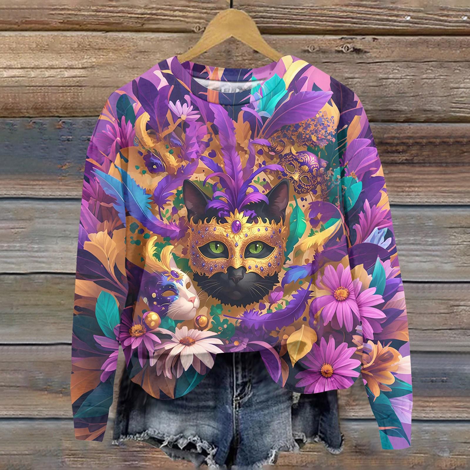 Женская модная толстовка с длинным рукавом и круглым вырезом с принтом M фиолетовый
Женская модная толстовка с длинным рукавом и круглым вырезом с принтом M фиолетовый