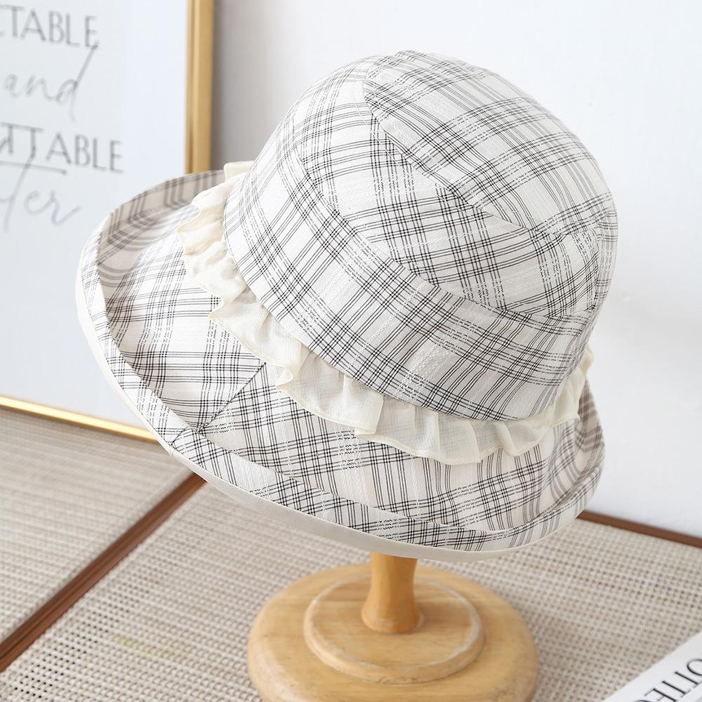 Japanese Retro Color Matching Bucket Hats Plaid Lace Design Caps Women Spring Summer Travel Sunscreen Versatile Literary Sun Hat белый
Japanese Retro Color Matching Bucket Hats Plaid Lace Design Caps Women Spring Summer Travel Sunscreen Versatile Literary Sun Hat белый