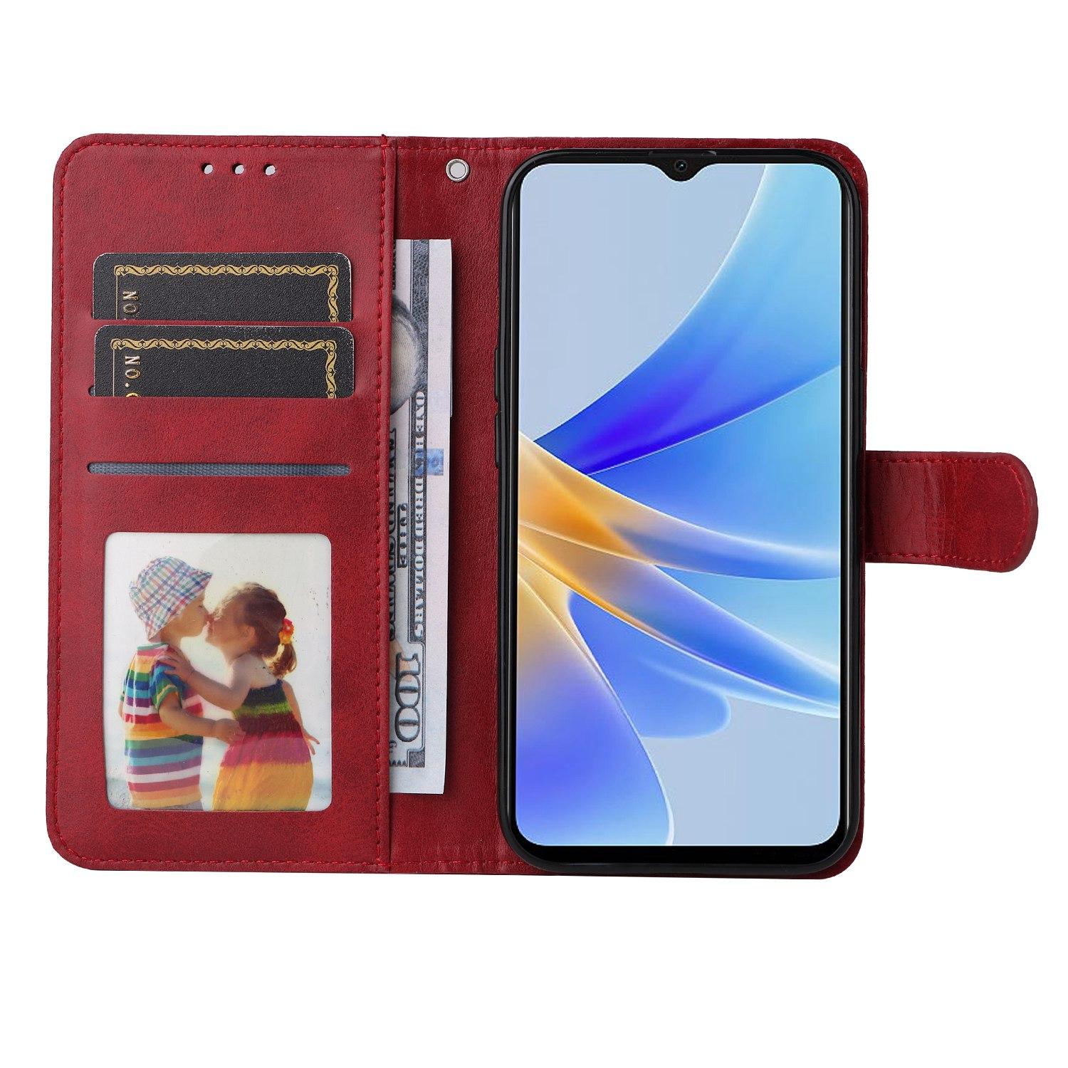 For Oppo A17 4G Calf Texture Stand Wallet Phone Case PU Leather+TPU Full Protection Cover Red
For Oppo A17 4G Calf Texture Stand Wallet Phone Case PU Leather+TPU Full Protection Cover Red