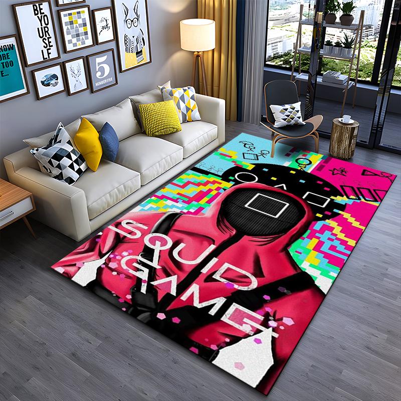 Squid Game Style Carpet with Guard Design and Colorful Patterns Suitable for use as an anti-slip for living room bedroom sofas 40x60cm( 15x23in )
Squid Game Style Carpet with Guard Design and Colorful Patterns Suitable for use as an anti-slip for living room bedroom sofas 40x60cm( 15x23in )