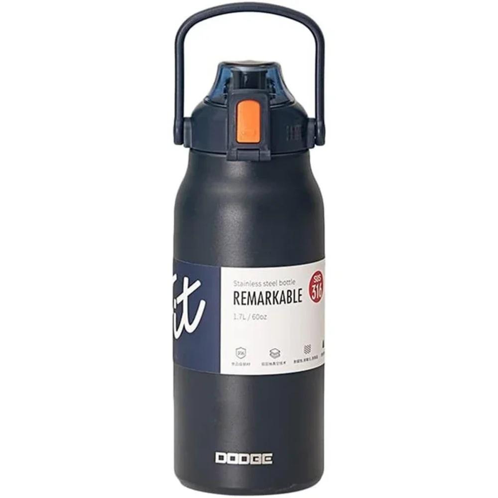 DODGE Large Capacity Stainless Steel Thermos Water Bottle Tumbler Outdoor Sport Vacuum Flask Thermal Mug Travel Insulated Cup 1700ml темно-синього кольору
DODGE Large Capacity Stainless Steel Thermos Water Bottle Tumbler Outdoor Sport Vacuum Flask Thermal Mug Travel Insulated Cup 1700ml темно-синього кольору