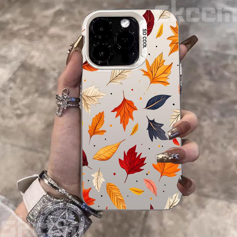 For iPhone 17 16 15 14 13 12 11 Pro Max 17 Air 16E X XS XR Case Autumn Colored Fallen Leaf Pattern Electroplated Silver Cover iPhone 8
For iPhone 17 16 15 14 13 12 11 Pro Max 17 Air 16E X XS XR Case Autumn Colored Fallen Leaf Pattern Electroplated Silver Cover iPhone 8