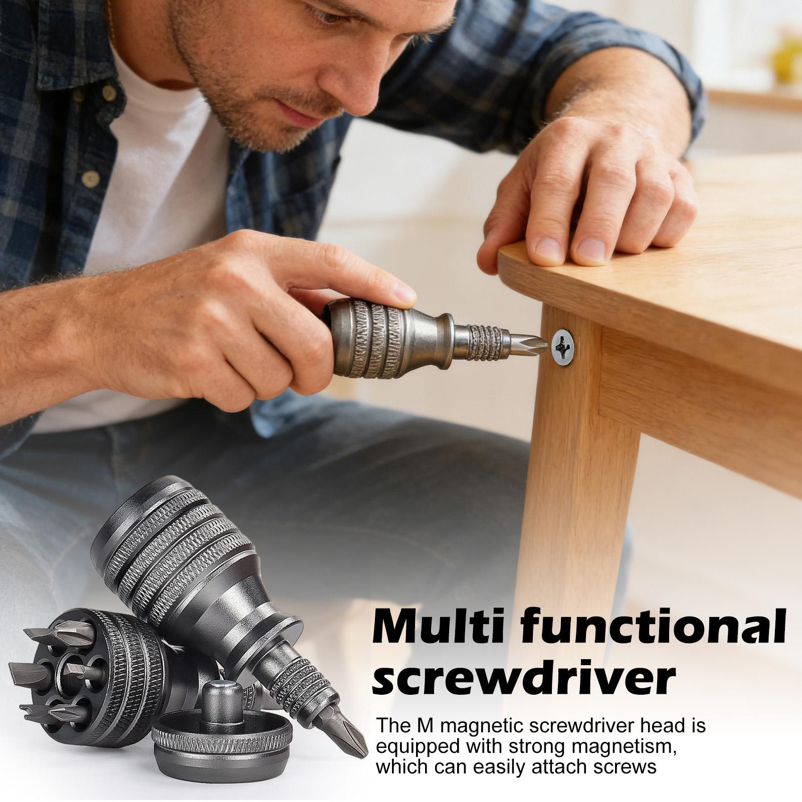 7 In 1 Aluminum Alloy Screwdriver 1/4 Inch Magnetic Torx Screw Bit Driver Kit Home Tools One Size
7 In 1 Aluminum Alloy Screwdriver 1/4 Inch Magnetic Torx Screw Bit Driver Kit Home Tools One Size