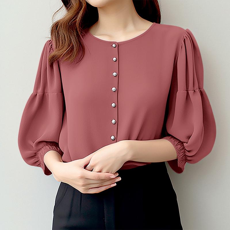 ZANZEA Женская повседневная блузка свободного кроя с рукавом три четверти и эластичными манжетами 5XL розовый
ZANZEA Женская повседневная блузка свободного кроя с рукавом три четверти и эластичными манжетами 5XL розовый