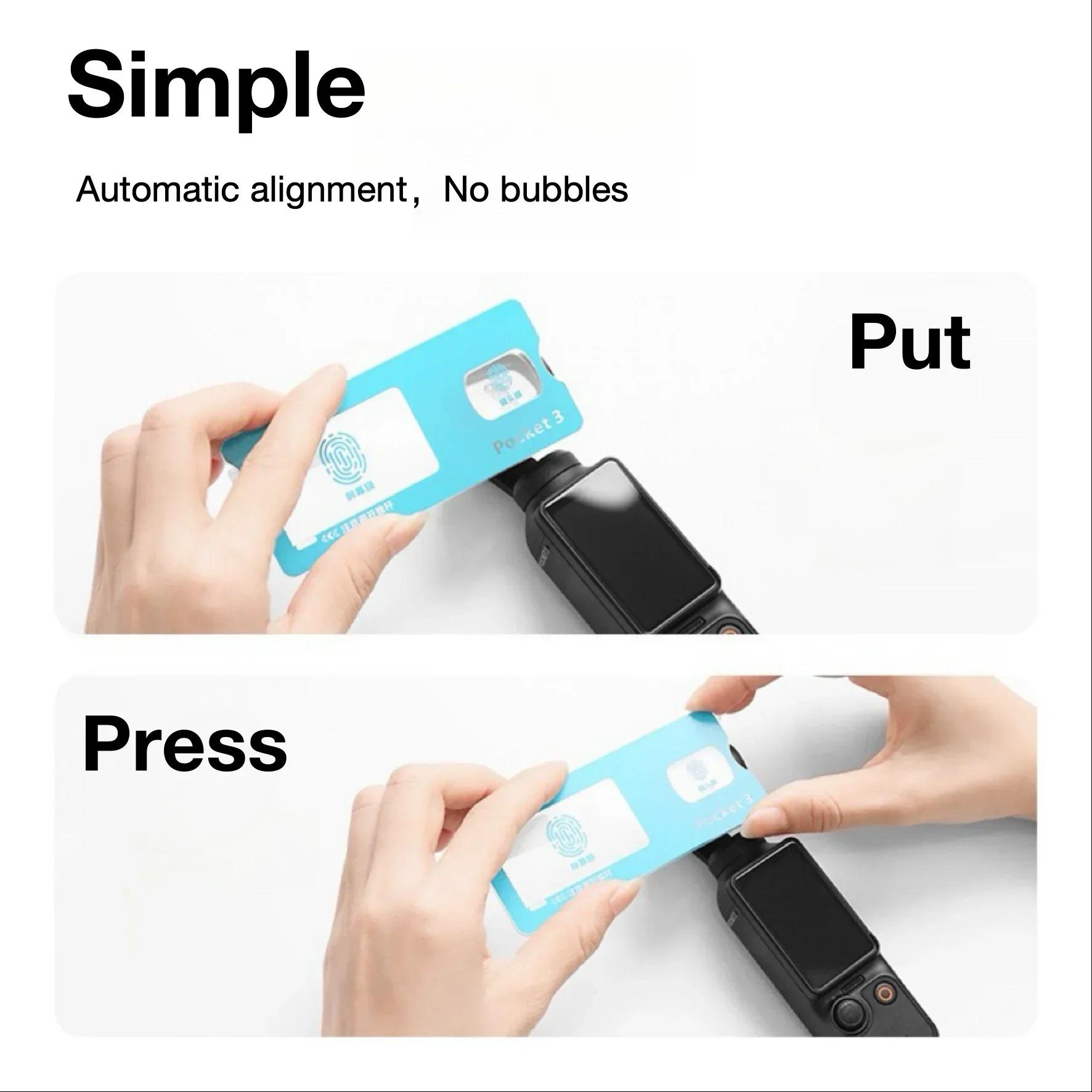 Для DJI OSMO Pocket3 Pocket2 Защитное стекло для экрана с AR-покрытием против бликов, Автоматическое позиционирование For DJI Pocket2
Для DJI OSMO Pocket3 Pocket2 Защитное стекло для экрана с AR-покрытием против бликов, Автоматическое позиционирование For DJI Pocket2