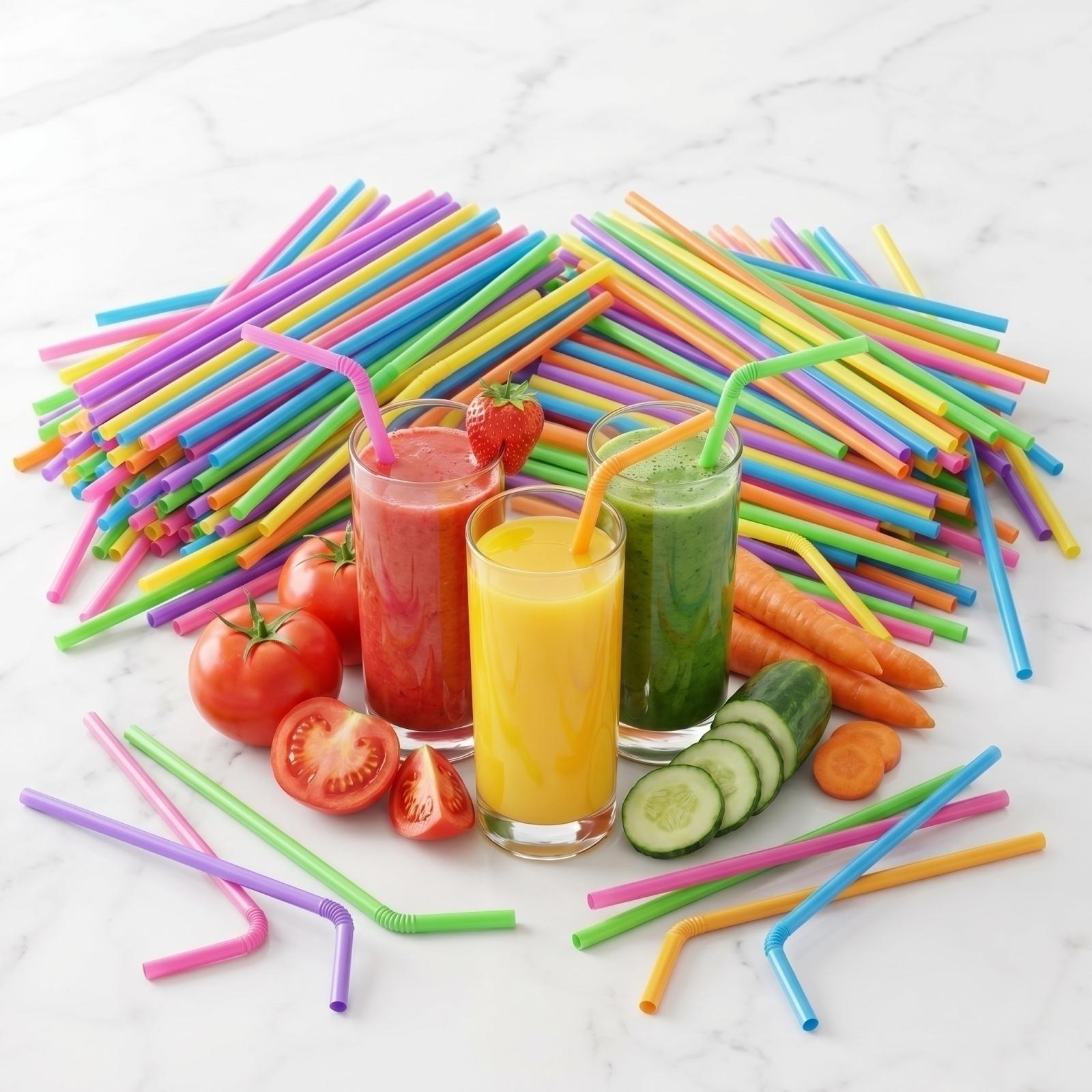 Disposable Flexible Drinking Straws for Juice Milk Tea 100 Pack Plastic Bendable Straws Suitable for Parties Events and Everyday Use One Size
Disposable Flexible Drinking Straws for Juice Milk Tea 100 Pack Plastic Bendable Straws Suitable for Parties Events and Everyday Use One Size