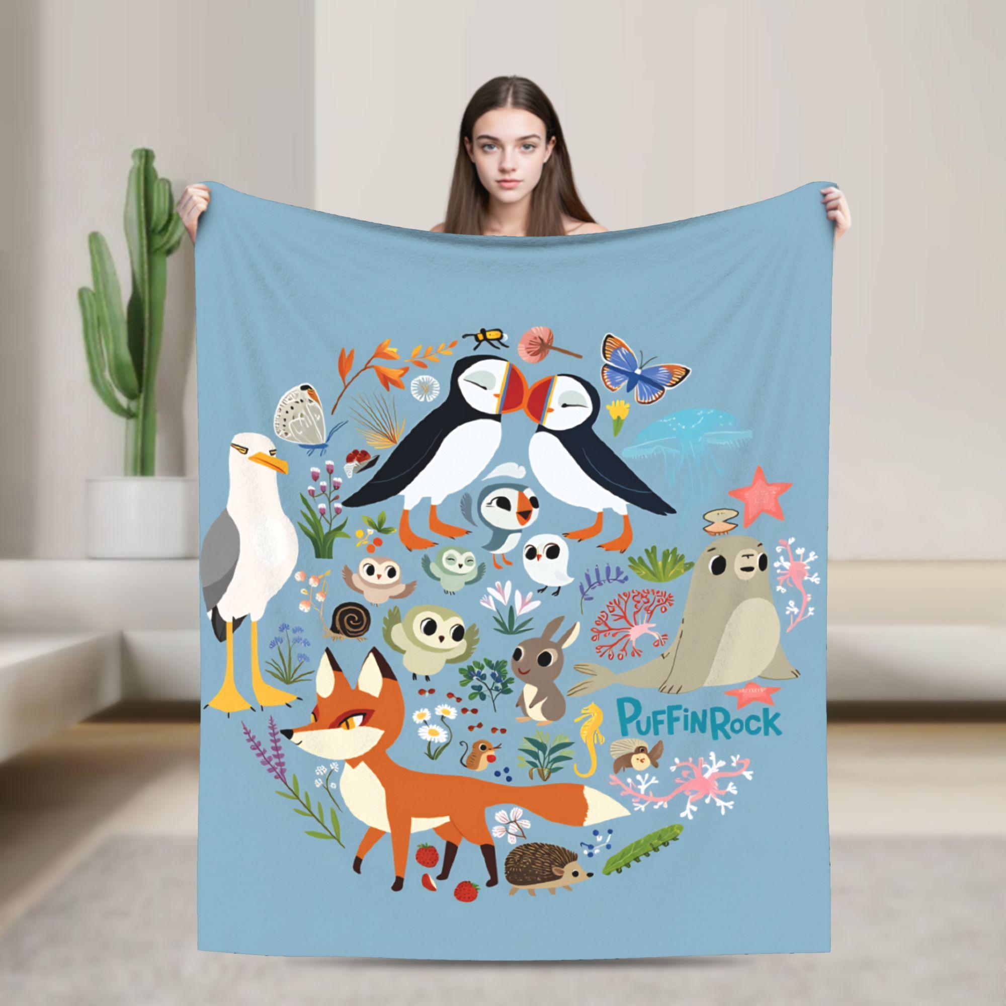 Soft Warm BlanketGirls Boys Decorative Puffin Rock Bedding Throws Flannel Bedspread For Home Decor Print Sofa Bed Cover 75x90cm
Soft Warm BlanketGirls Boys Decorative Puffin Rock Bedding Throws Flannel Bedspread For Home Decor Print Sofa Bed Cover 75x90cm