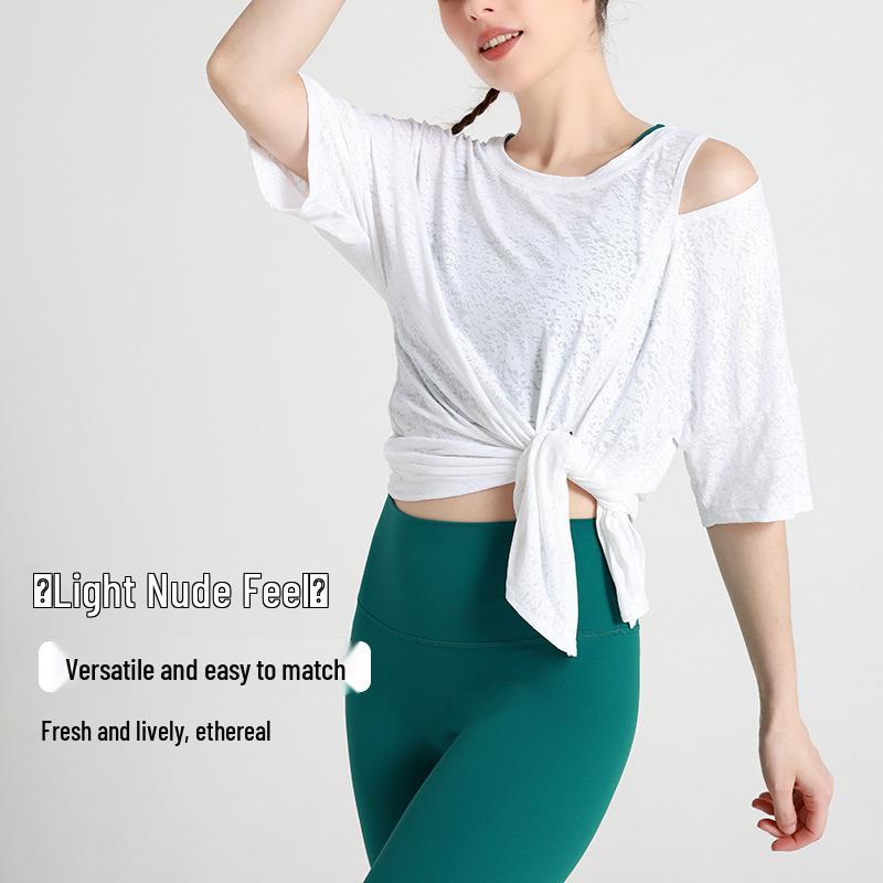 Women s European & American Style Jacquard Hollow Out Breathable Short Sleeve Yoga Cover-Up T-Shirt Medium
Women s European & American Style Jacquard Hollow Out Breathable Short Sleeve Yoga Cover-Up T-Shirt Medium