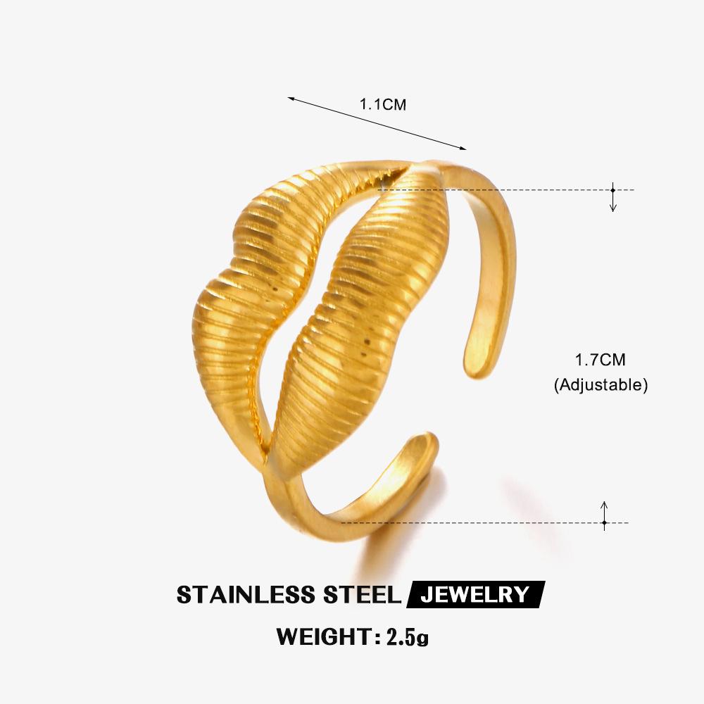 Exaggerated Lip Mouth Open Ring Trendy Waterproof Stainless Steel Gold Color Women Rings Zircon Christmas Gift Wholesale Open
Exaggerated Lip Mouth Open Ring Trendy Waterproof Stainless Steel Gold Color Women Rings Zircon Christmas Gift Wholesale Open