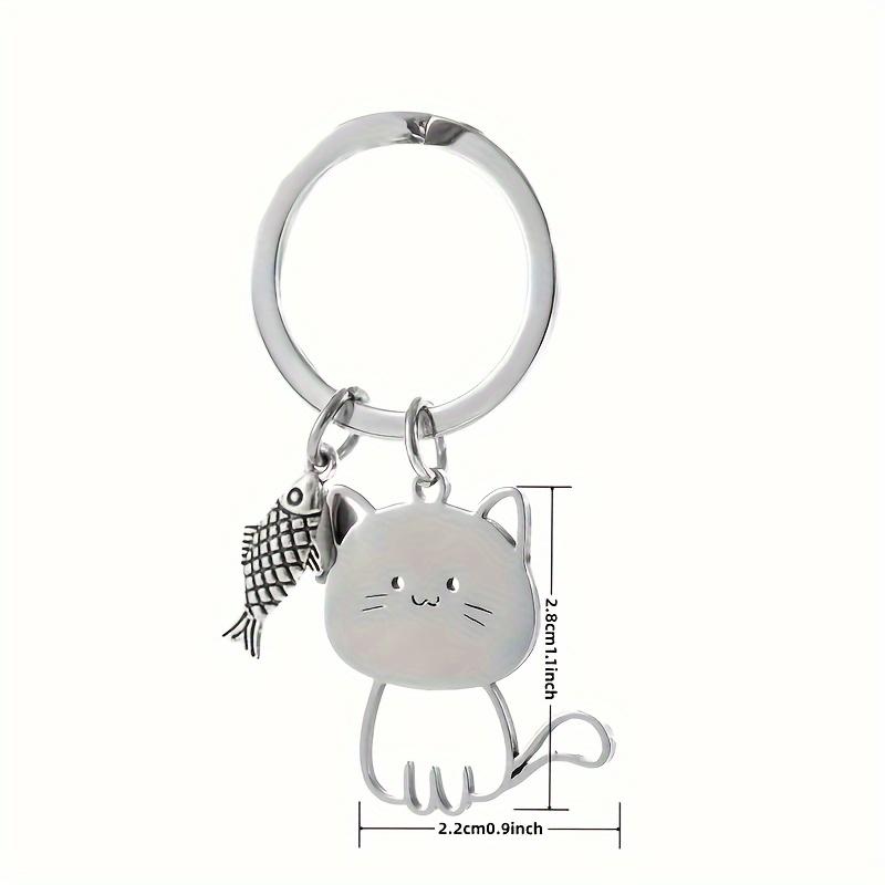 5Pcs Cute Cat Fish Keychain Silver Stainless Steel Keyring Backpack Hanging Pendant Gift for Women Girls Anime Keychain белый
5Pcs Cute Cat Fish Keychain Silver Stainless Steel Keyring Backpack Hanging Pendant Gift for Women Girls Anime Keychain белый