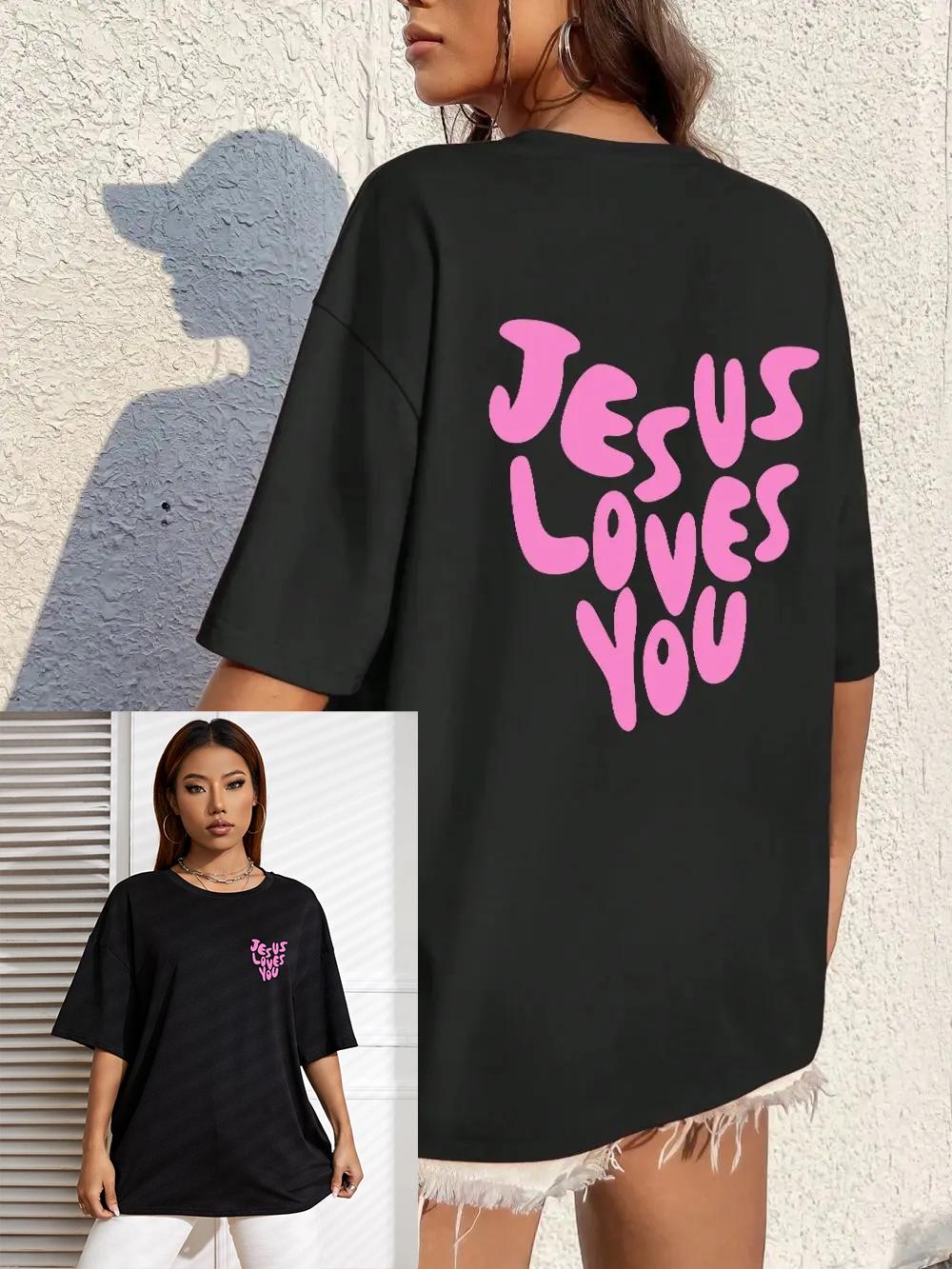 Jesus Loves Me Letter Prints FeUnisex TShirts Fashion ONeck Tops Casual Sleeve Women Clothing Harajuku Sleeve Aesthetic Clothes S
Jesus Loves Me Letter Prints FeUnisex TShirts Fashion ONeck Tops Casual Sleeve Women Clothing Harajuku Sleeve Aesthetic Clothes S