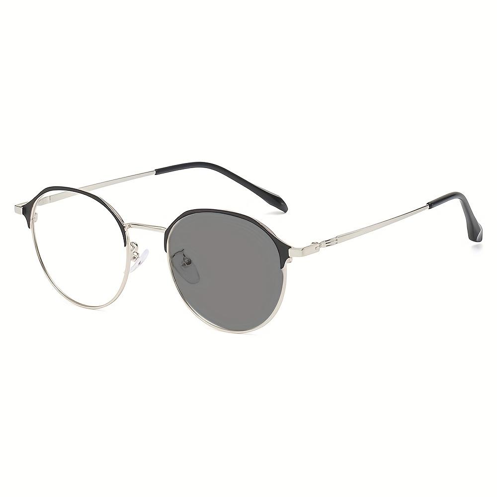 1pcs Latest retro metal frame fashion glasses for men and women day and night use color-changing Blue Light Blocking lenses
1pcs Latest retro metal frame fashion glasses for men and women day and night use color-changing Blue Light Blocking lenses