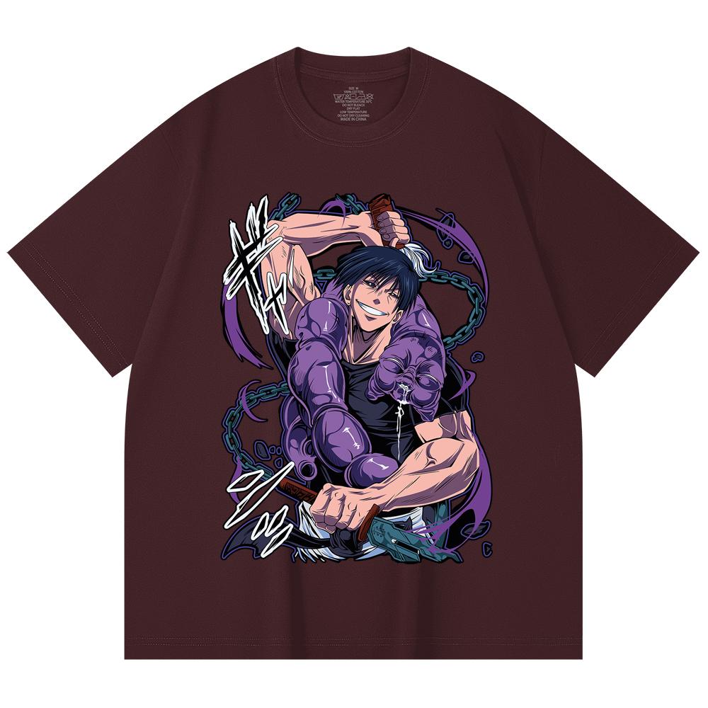 230 Gsm 100% Cotton Jujutsu Kaisen V55 Toji Print Unisex Heavy Cotton T Shirt 2XL вина червоного кольору
230 Gsm 100% Cotton Jujutsu Kaisen V55 Toji Print Unisex Heavy Cotton T Shirt 2XL вина червоного кольору