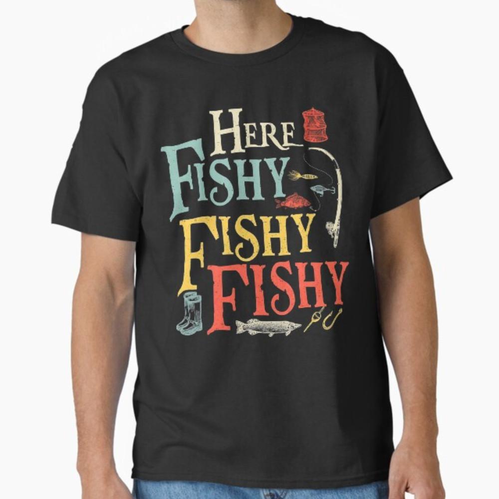 Fishing Shirt Here-Fishy Funny Bass Fish Dad T-Shirt Unisex T-Shirt S
Fishing Shirt Here-Fishy Funny Bass Fish Dad T-Shirt Unisex T-Shirt S