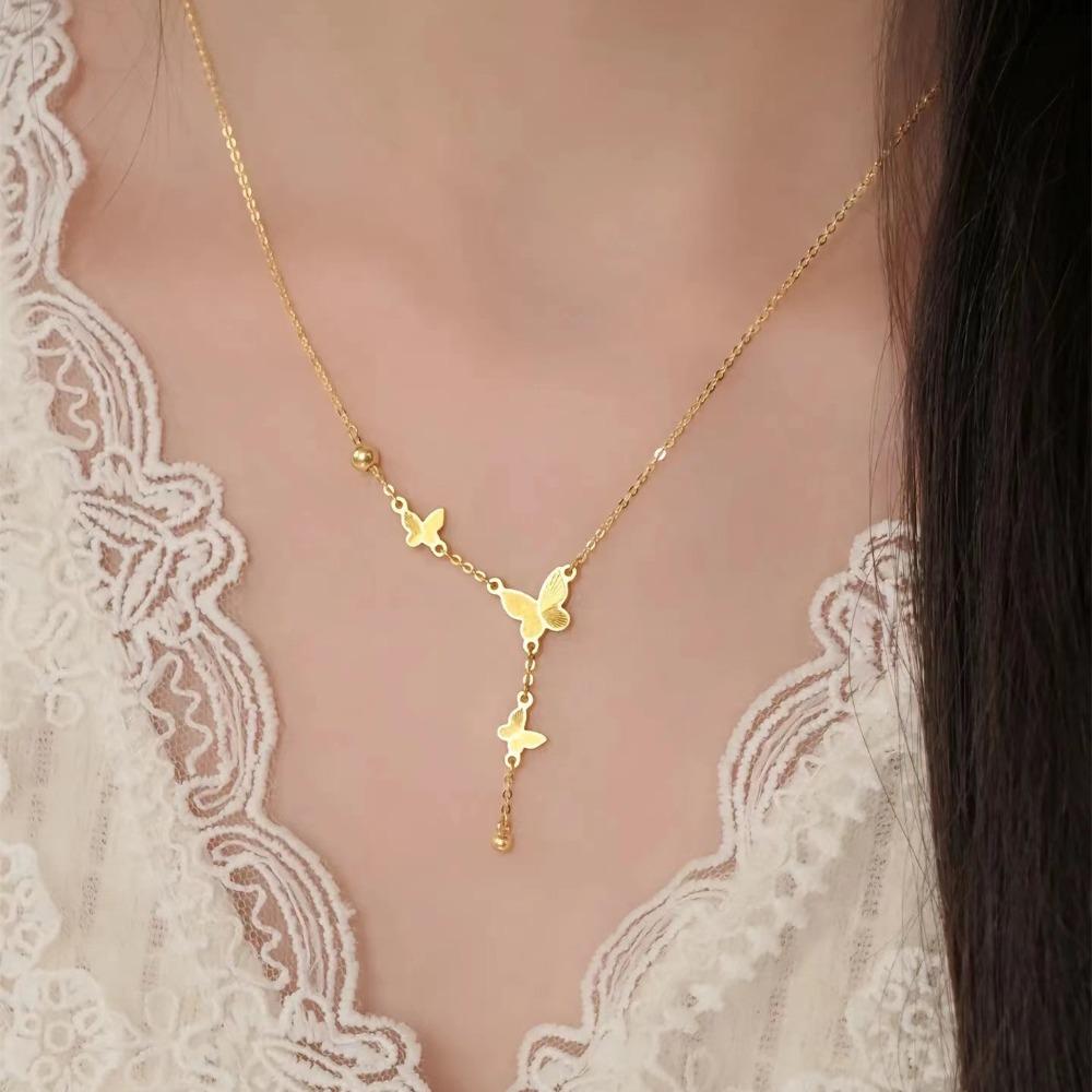 Neo-chinese Style Butterfly Pendant Necklace Traditional Butterfly Collarbone Necklace Women золотистый
Neo-chinese Style Butterfly Pendant Necklace Traditional Butterfly Collarbone Necklace Women золотистый