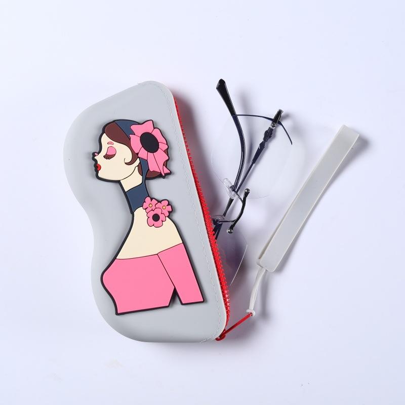 Silicone Glasses Case Cute Portable Waterproof Drop-Resistant Sunglasses Storage Bag with Hanging Handle for Travel
Silicone Glasses Case Cute Portable Waterproof Drop-Resistant Sunglasses Storage Bag with Hanging Handle for Travel