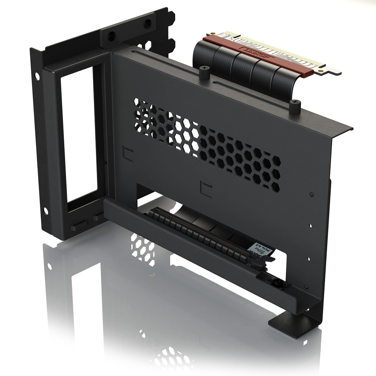 LINKUP AVA Graphic Card Holder Ultra PCIe 4th Generation Riser Cable 90 Degree Right Angle 25cm Black Kit - + 4.0 ×16
LINKUP AVA Graphic Card Holder Ultra PCIe 4th Generation Riser Cable 90 Degree Right Angle 25cm Black Kit - + 4.0 ×16