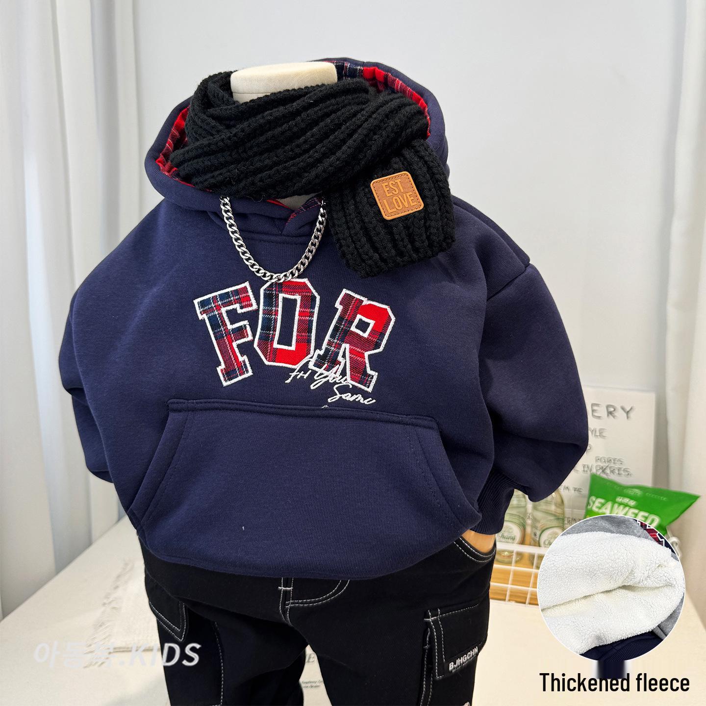 Boys Trendy Winter Hoodie 2025 - Fleece-Lined, Warm, Fashionable, Cool Style 150 cm
Boys Trendy Winter Hoodie 2025 - Fleece-Lined, Warm, Fashionable, Cool Style 150 cm