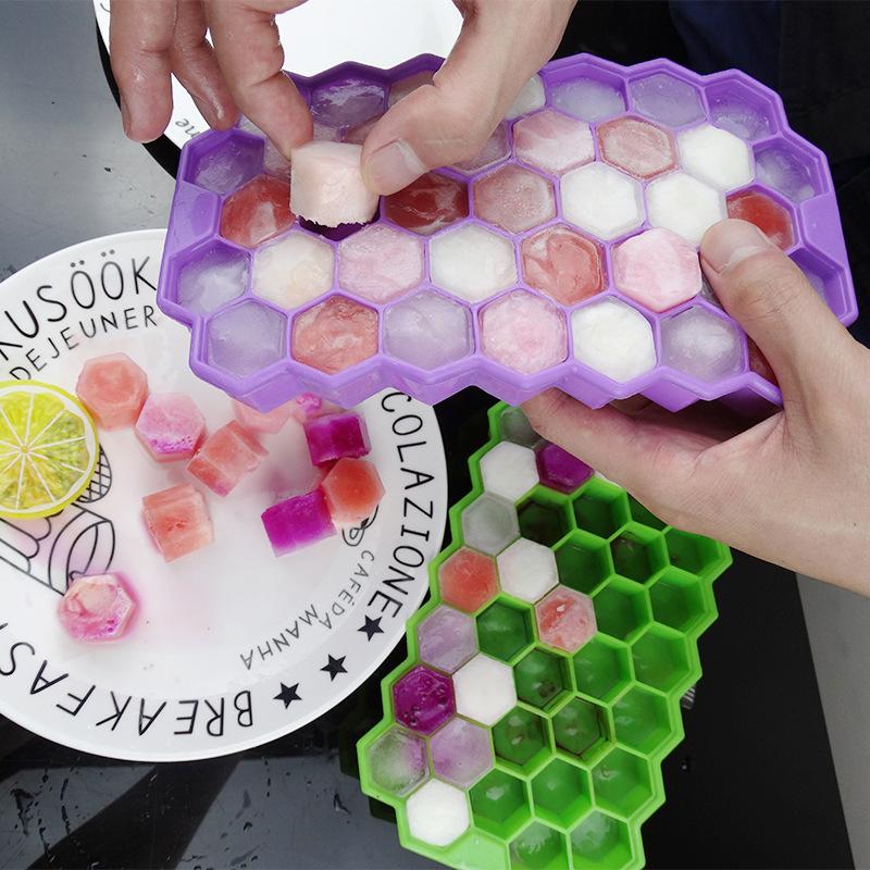 Houseeker 37 Grids Ice Cube Maker Honeycomb Silicone Ice Tray With Lid Ice Cream Mold Kitchen Accessories
Houseeker 37 Grids Ice Cube Maker Honeycomb Silicone Ice Tray With Lid Ice Cream Mold Kitchen Accessories