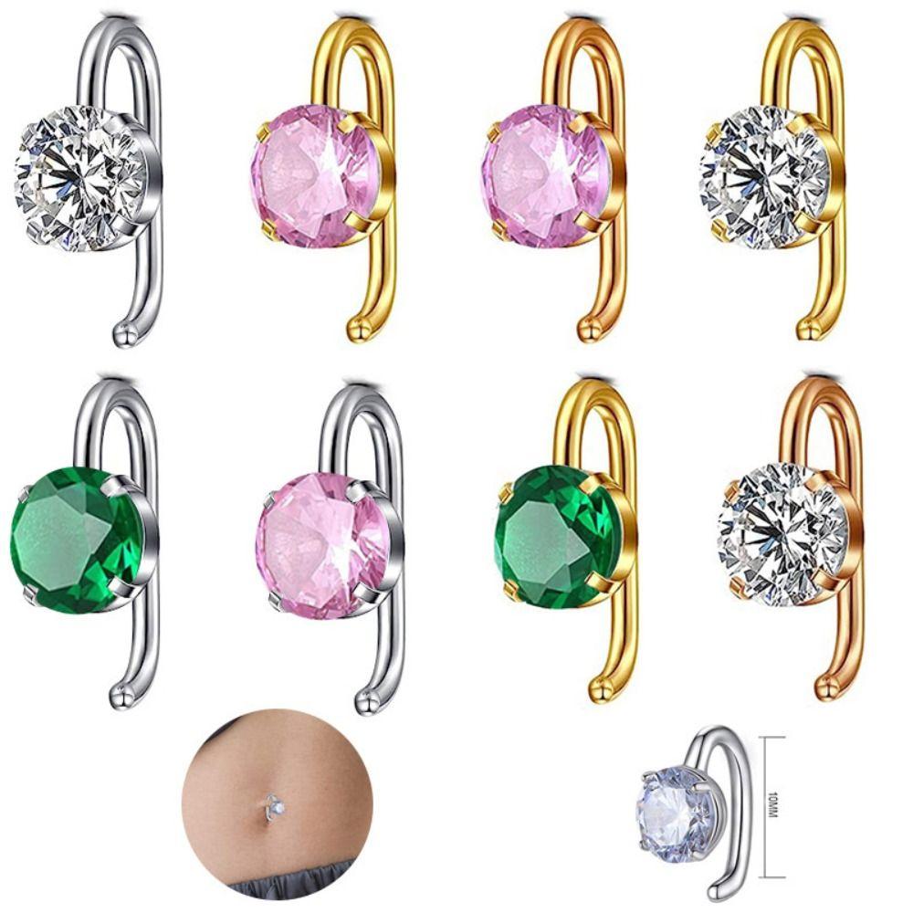 Multicolour Zircon Thick Navel Rings Round Stainless Steel Crystal Belly Button Goth Party
Multicolour Zircon Thick Navel Rings Round Stainless Steel Crystal Belly Button Goth Party