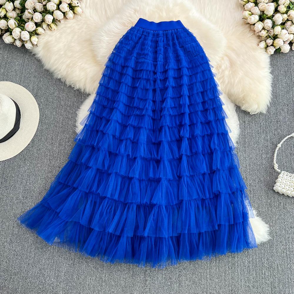 97cm High Waist Mesh Layered A-line Skirt - Slimming & Versatile 17 layers, length 86cm
97cm High Waist Mesh Layered A-line Skirt - Slimming & Versatile 17 layers, length 86cm